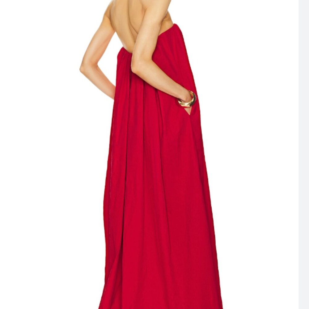 Helsa pleated gown